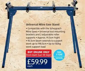 Aldi Universal Mitre Saw Stand offer