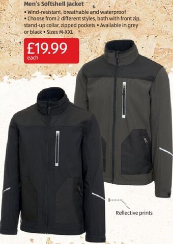 Aldi Men's Softshell Jacket offer