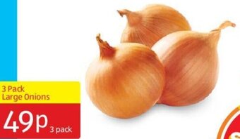 Aldi 3 Pack Large Onions offer