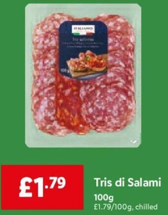 Lidl Tris di Salami 100g offer