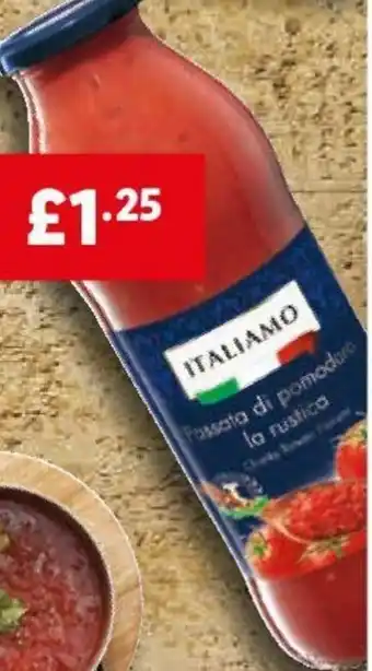 Lidl Italiamo Chunky Tomato Passata 720ml offer