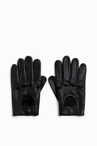 ZARA Perforated leather gloves offer