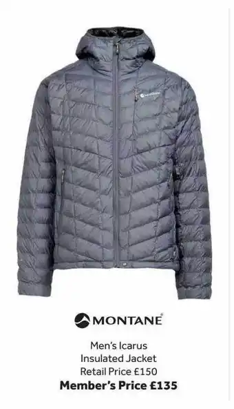 GO Outdoors Montane men's icarus insulated jacket offer