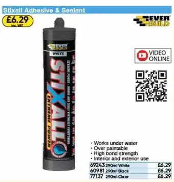 Toolstation Stixal adhesive & sealant ever build offer