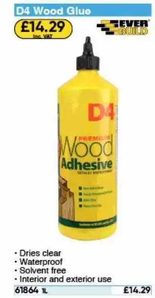 Toolstation D4 wood glue ever build offer