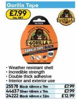 Toolstation Gorilla tape offer