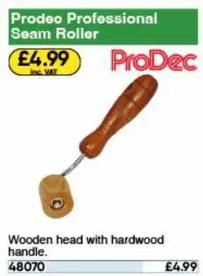 Toolstation Prodec professional seam roller offer