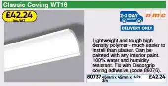 Toolstation Classic coving wt16 offer