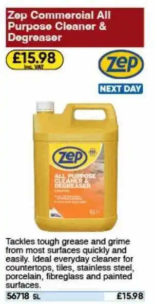 Toolstation Zep commercial all purpose cleaner & degreaser offer