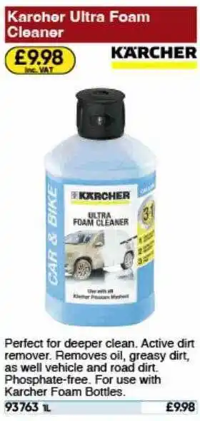 Toolstation Karcher ultra foam cleaner offer
