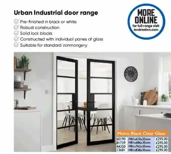 Toolstation Urban industrial door range offer