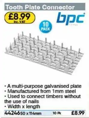 Toolstation Tooth plate connector bpc offer