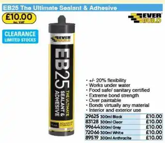Toolstation Eb25 the ultimate sealant & adhesive offer