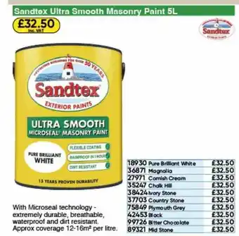 Toolstation Sandtex ultra smooth masonry paint offer