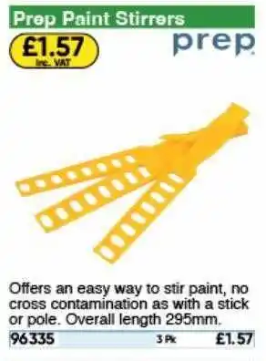 Toolstation Prep paint stirres offer