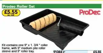 Toolstation Prodec roller set offer