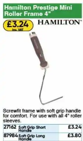 Toolstation Hamilton prestige mini roller frame 4 offer