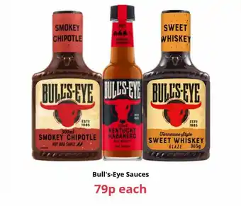 Farmfoods Bull's-eye sauces offer