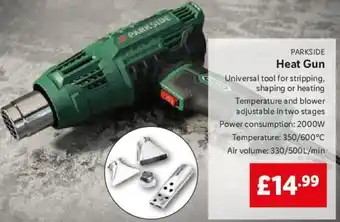 Lidl Parkside Heat Gun offer