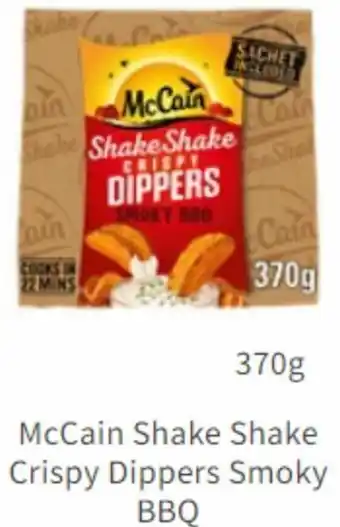 Asda McCain Shake Shake Crispy Dippers Smoky BBQ 370g offer