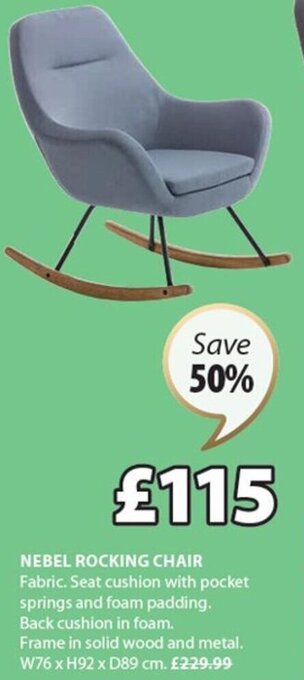JYSK Nebel Rocking Chair offer