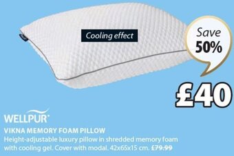 JYSK Vikna Memory Foam Pillow offer