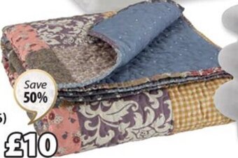 JYSK Inkalilje Quilted Blanket offer