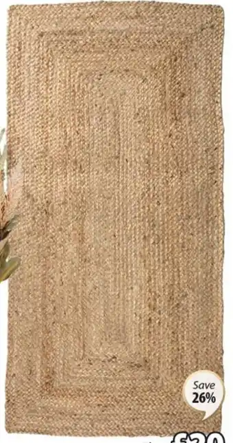 JYSK Sandeltre Rug Jute. 70x140 Cm. offer