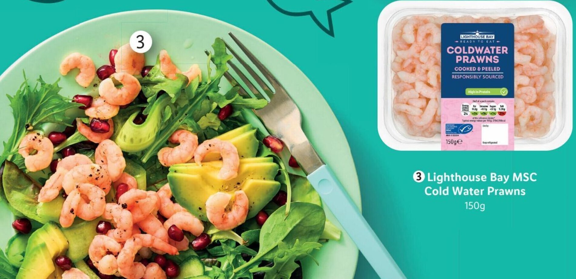 Lighthouse Bay MSC Cold Water Prawns 150g offer at Lidl