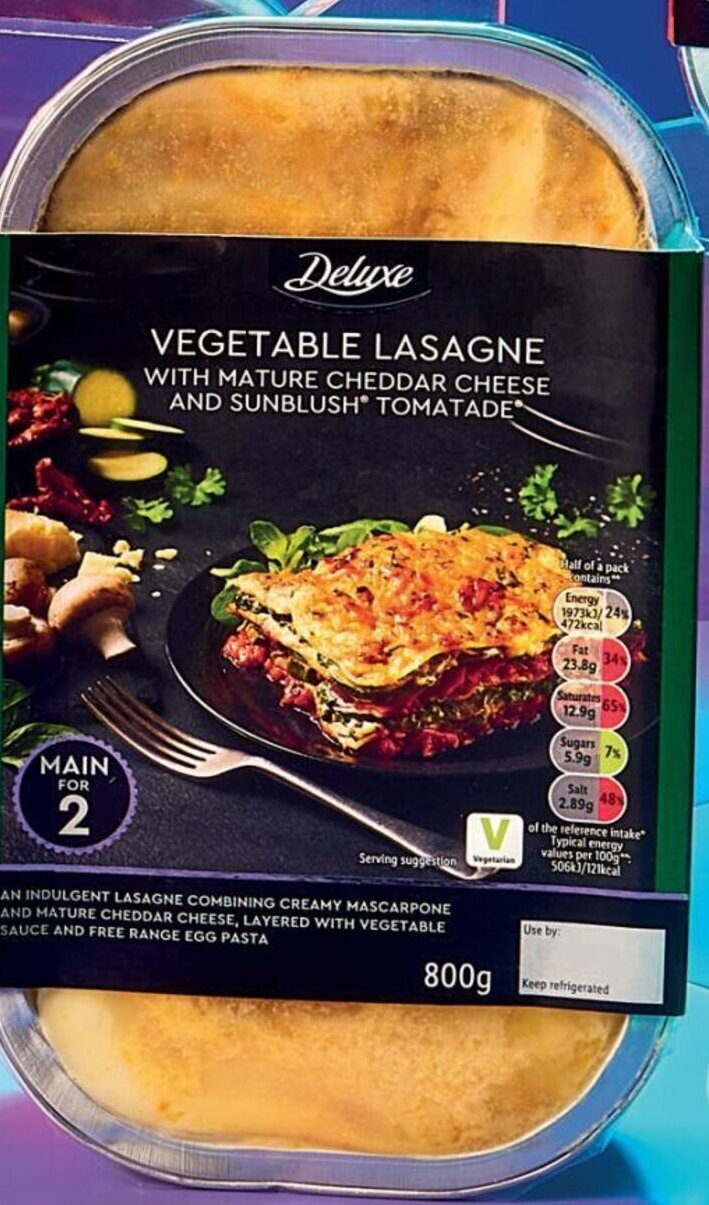 Deluxe Vegetable Lasagne 800g offer at Lidl