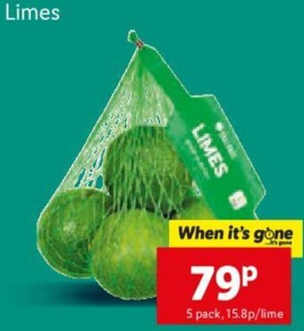 Lidl Limes 5 Pack offer