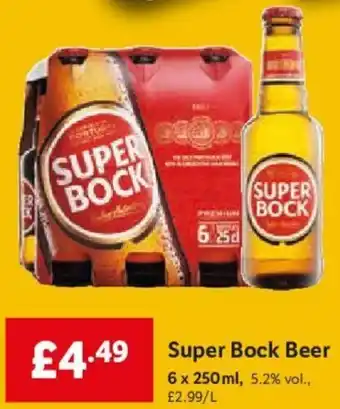 Lidl Super Bock Beer 6 x 250ml offer