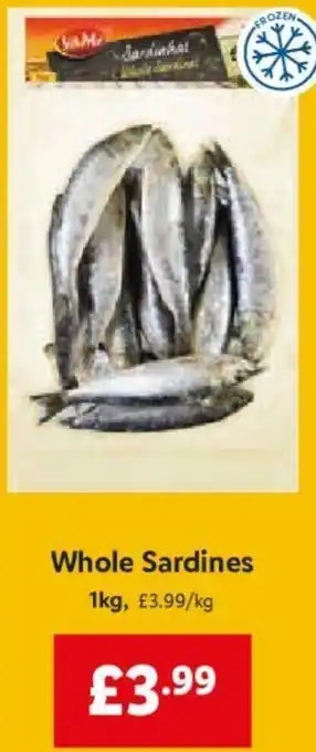 Lidl Whole Sardines 1Kg offer