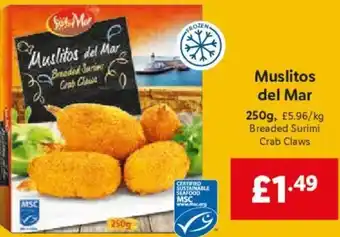 Lidl Muslitos Del Mar 250g offer