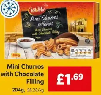 Lidl Mini Churros With Chocolate Filling 204g offer