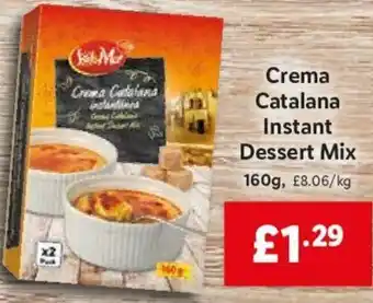Lidl Crema Catalana Instant Dessert Mix 160g offer