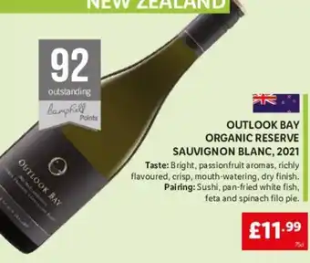 Lidl Outlook Bay Organic Reserve Sauvignon Blanc, 2021 offer