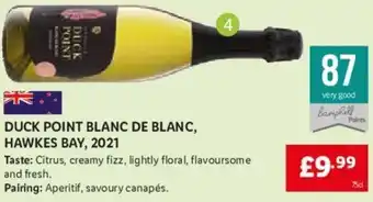 Lidl Duck Point Blanc De Blanc, Hawkes Bay, 2021 offer