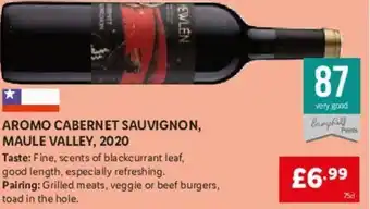 Lidl Aromo Cabernet Sauvignon, Maule Valley, 2020 75cl offer