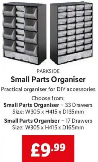 Lidl Small Parts Organiser offer