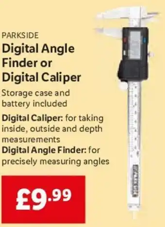 Lidl Digital Angle Finder Or Digital Caliper offer