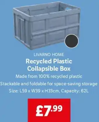 Lidl Recycled Plastic Collapsible Box offer