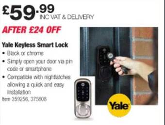 Costco Yale keyless smart lock offer