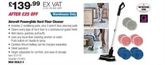 Costco Aircraft powerglide hard floor cleaner offer
