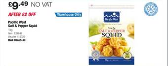 Costco Pacific west salt & pepper squid offer