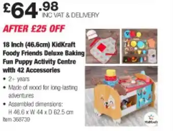 Costco 18 inch 46.6cm kidkraft foody friends deluxe baking fun puppy activity centre with 42 accessories offer