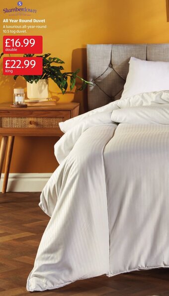 Aldi A Luxurious All-Year-Round 10.5 Tog Duvet offer