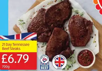 Aldi 21 Day Tennessee Beef Steaks 700g offer