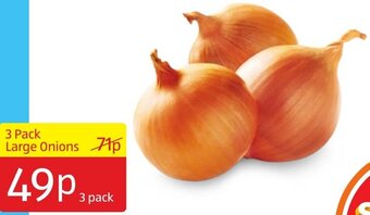 Aldi 3 Pack Large Onions offer