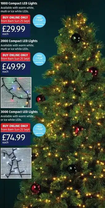Aldi 1000 Compact LED Lights offer